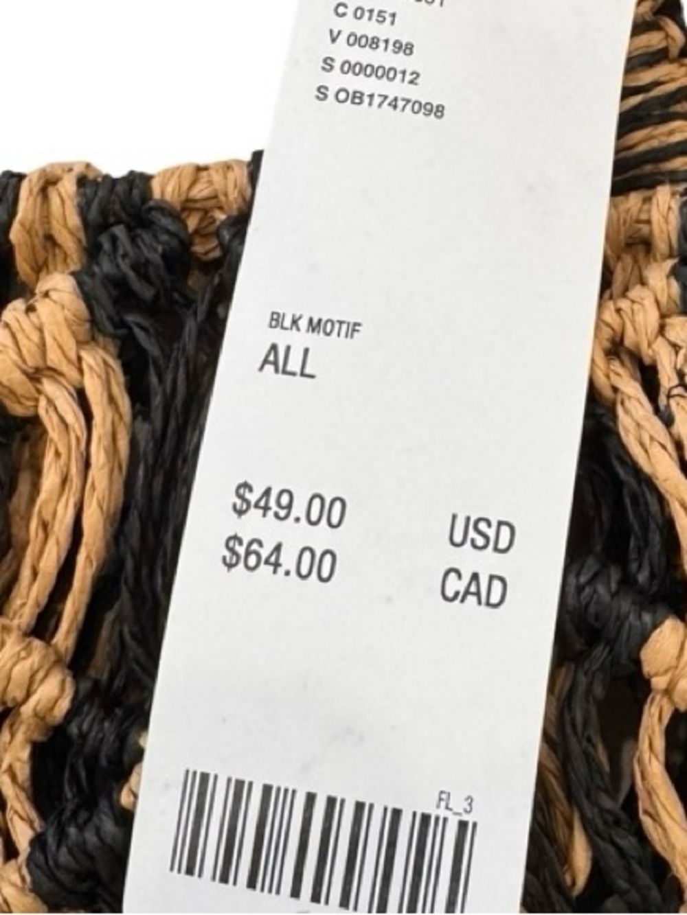 Urban Outfitters Black and Brown Woven Tote - Picture 2 of 9
